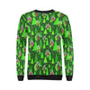 Christmas Tree Pattern Print Women Crewneck Sweatshirt-grizzshop