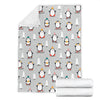 Christmas Tree Penguin Pattern Print Blanket-grizzshop