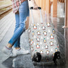 Christmas Tree Penguin Pattern Print Luggage Cover Protector-grizzshop