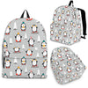 Christmas Tree Penguin Pattern Print Premium Backpack-grizzshop