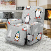 Christmas Tree Penguin Pattern Print Recliner Cover-grizzshop