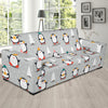 Christmas Tree Penguin Pattern Print Sofa Covers-grizzshop