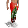 Christmas Tree Print Men's Leggings-grizzshop