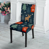 Christmas Tree Reindeer Pattern Print Chair Cover-grizzshop