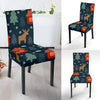 Christmas Tree Reindeer Pattern Print Chair Cover-grizzshop