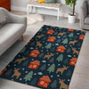 Christmas Tree Reindeer Pattern Print Floor Mat-grizzshop