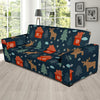 Christmas Tree Reindeer Pattern Print Sofa Covers-grizzshop