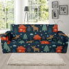 Christmas Tree Reindeer Pattern Print Sofa Covers-grizzshop