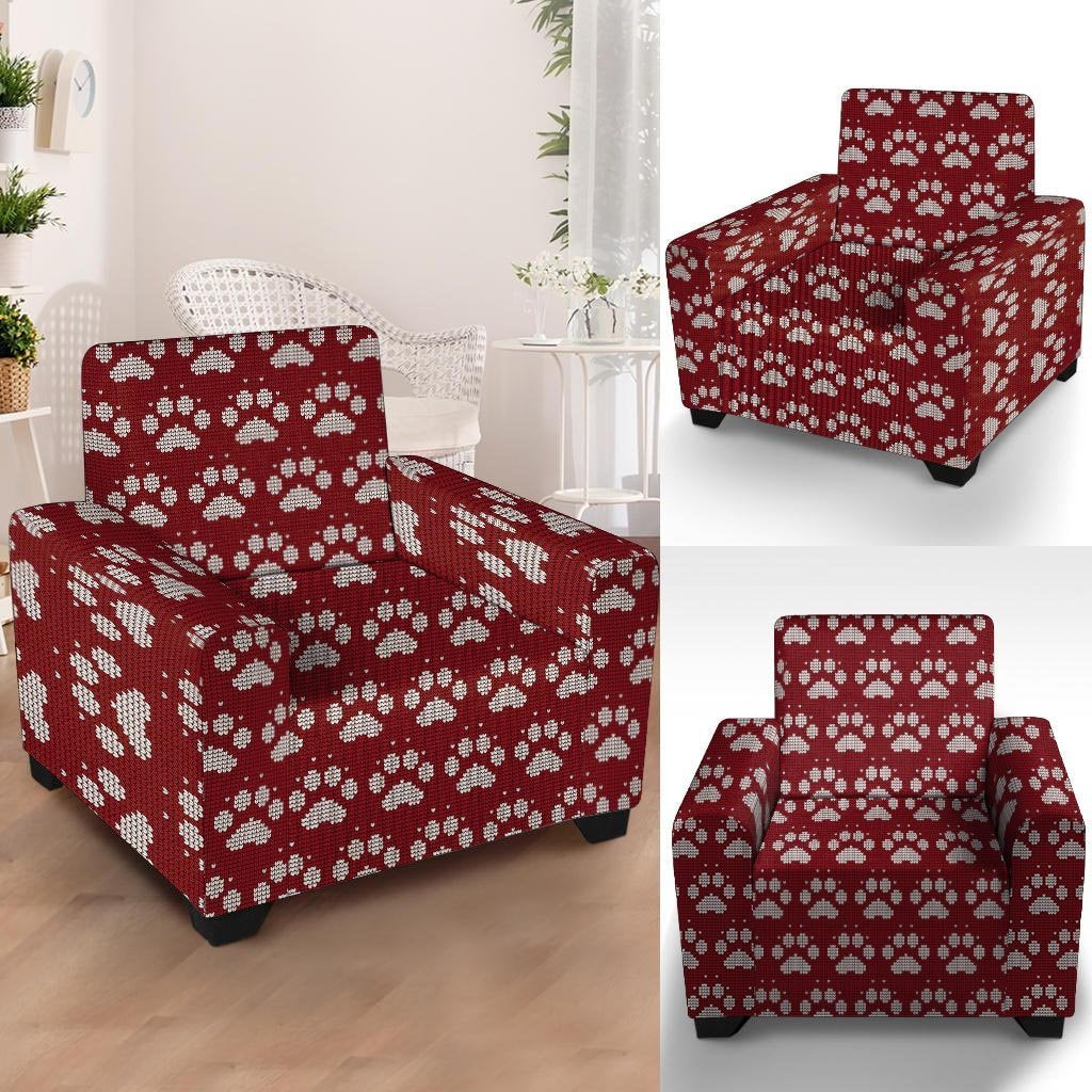 Christmas Ugly Paw Armchair Cover-grizzshop