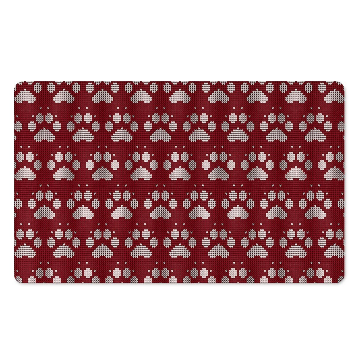 Christmas Ugly Paw Door Mat-grizzshop