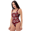 Christmas Ugly Paw One Piece Swimsuite-grizzshop