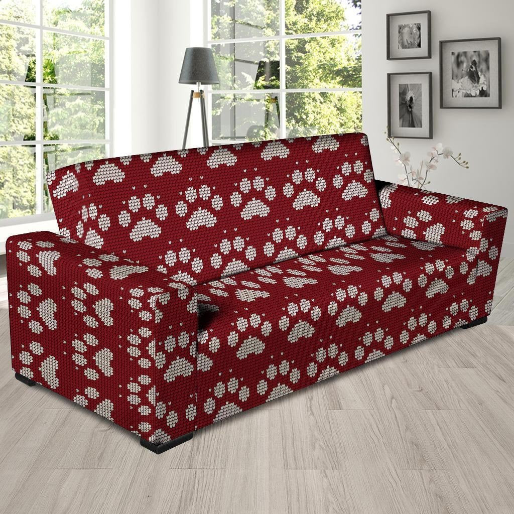 Christmas Ugly Paw Sofa Cover-grizzshop