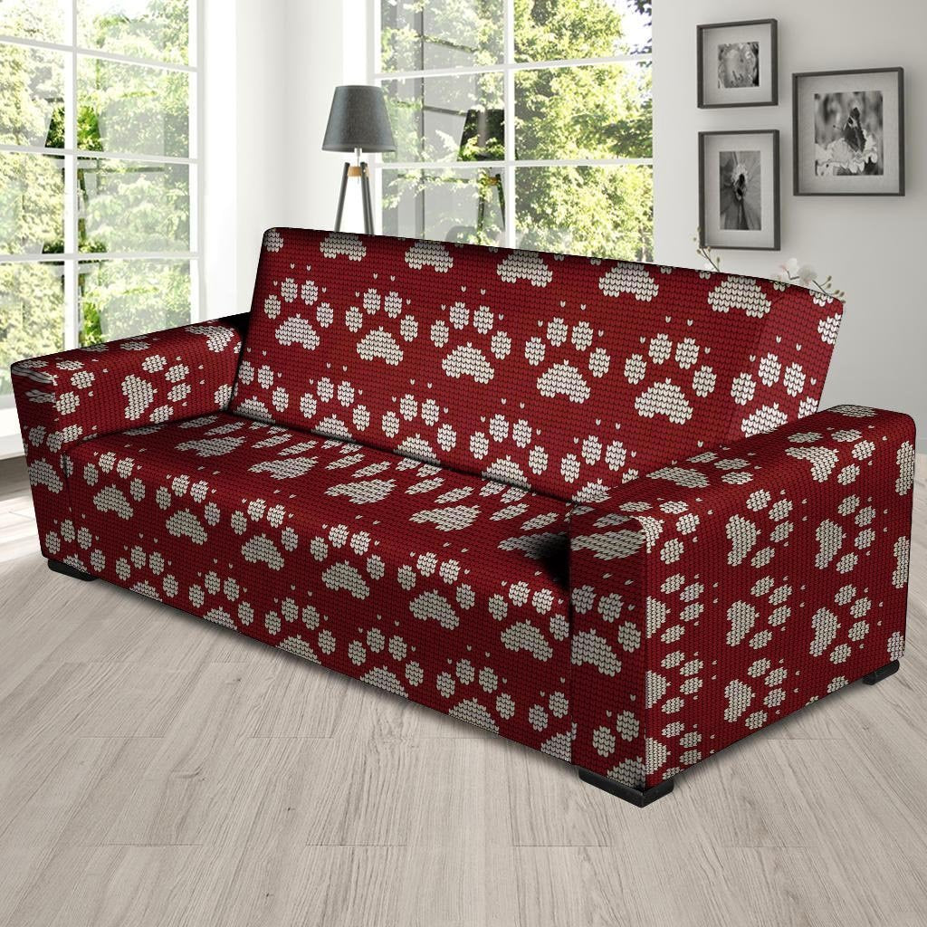 Christmas Ugly Paw Sofa Cover-grizzshop