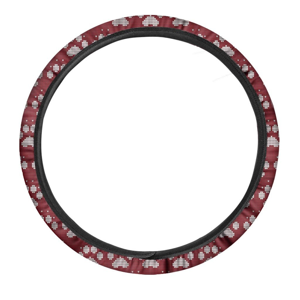 Christmas Ugly Paw Steering Wheel Cover-grizzshop