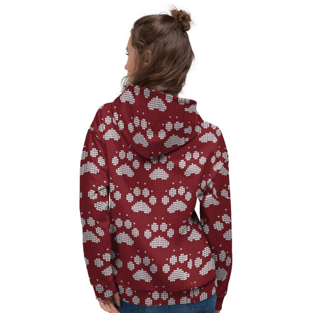 Christmas Ugly Paw Women's Hoodie-grizzshop