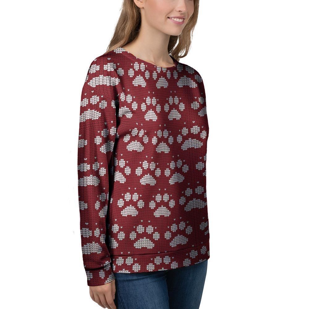 Christmas Ugly Paw Women's Sweatshirt-grizzshop