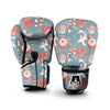 Chrysanthemum And Koi Carp Print Pattern Boxing Gloves-grizzshop