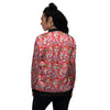 Chrysanthemum Art Print Pattern Women's Bomber Jacket-grizzshop