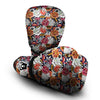 Chrysanthemum Japanese Print Pattern Boxing Gloves-grizzshop