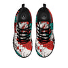 Chrysanthemums And Japanese Koi Print Black Sneaker-grizzshop