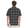 Cigarette Print Pattern Men's Short Sleeve Shirts-grizzshop