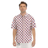 Circle Flag American Print Pattern Men's Short Sleeve Shirts-grizzshop