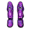 Circle Mandala Purple Print Muay Thai Shin Guards-grizzshop