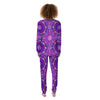 Circle Mandala Purple Print Women's Pajamas-grizzshop