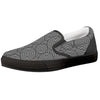 Circle Psychedelic Print Pattern Black Slip On Shoes-grizzshop