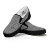 Circle Psychedelic Print Pattern Black Slip On Shoes-grizzshop