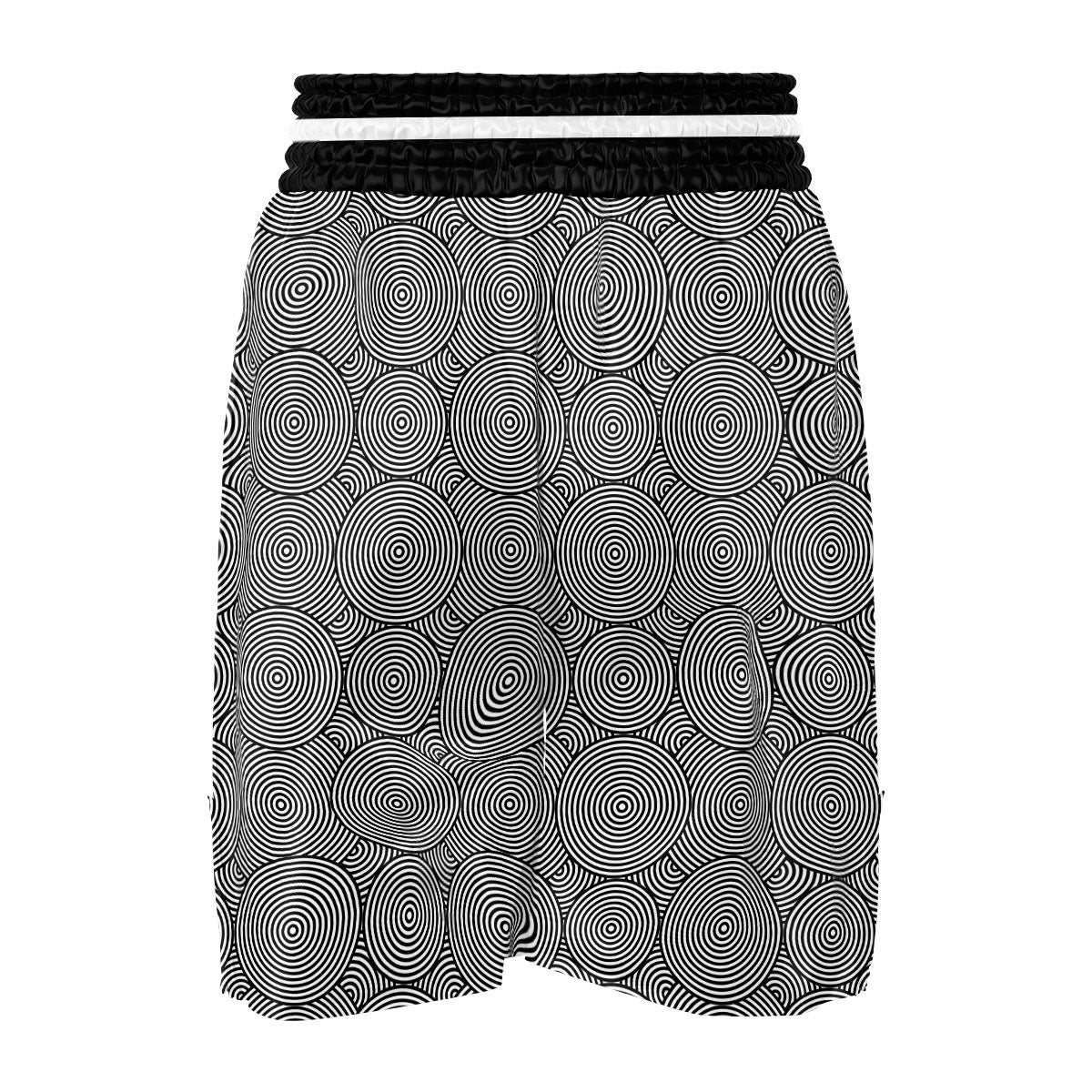 Circle Psychedelic Print Pattern Boxing Shorts-grizzshop