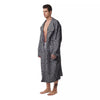 Circle Psychedelic Print Pattern Men's Robe-grizzshop