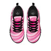 Circle Swirl Pink Print Black Sneaker-grizzshop