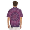 Circle Zodiac Symbols Print Men's Short Sleeve Shirts-grizzshop