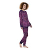 Circle Zodiac Symbols Print Women's Pajamas-grizzshop