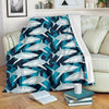 Circling Shark Pattern Print Blanket-grizzshop