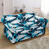 Circling Shark Pattern Print Loveseat Cover-grizzshop