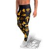 Circular Symbols Of Egypt Print Men's Leggings-grizzshop