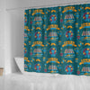 Circus Amusement Park Pattern Print Bathroom Shower Curtain-grizzshop