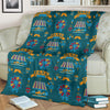 Circus Amusement Park Pattern Print Blanket-grizzshop