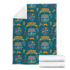 Circus Amusement Park Pattern Print Blanket-grizzshop