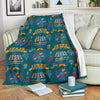 Circus Amusement Park Pattern Print Blanket-grizzshop