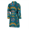 Circus Amusement Park Pattern Print Men Long Robe-grizzshop