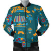 Circus Amusement Park Pattern Print Men's Bomber Jacket-grizzshop