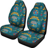 Circus Amusement Park Pattern Print Universal Fit Car Seat Covers-grizzshop