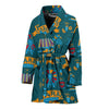 Circus Amusement Park Pattern Print Women Long Robe-grizzshop