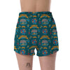 Circus Amusement Park Pattern Print Women's Shorts-grizzshop