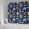 Circus Dream Pattern Print Bathroom Shower Curtain-grizzshop