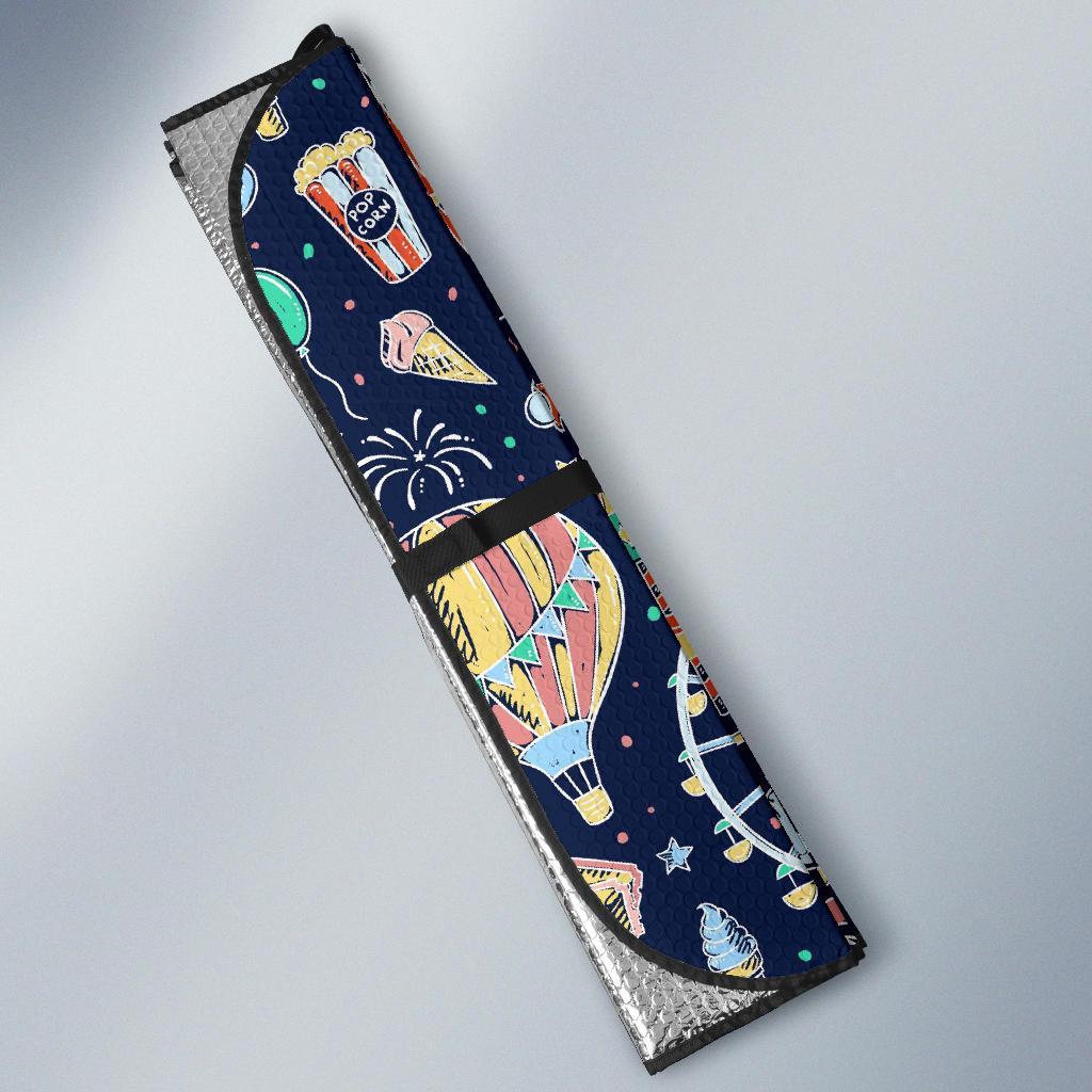 Circus Dream Pattern Print Car Sun Shade-grizzshop