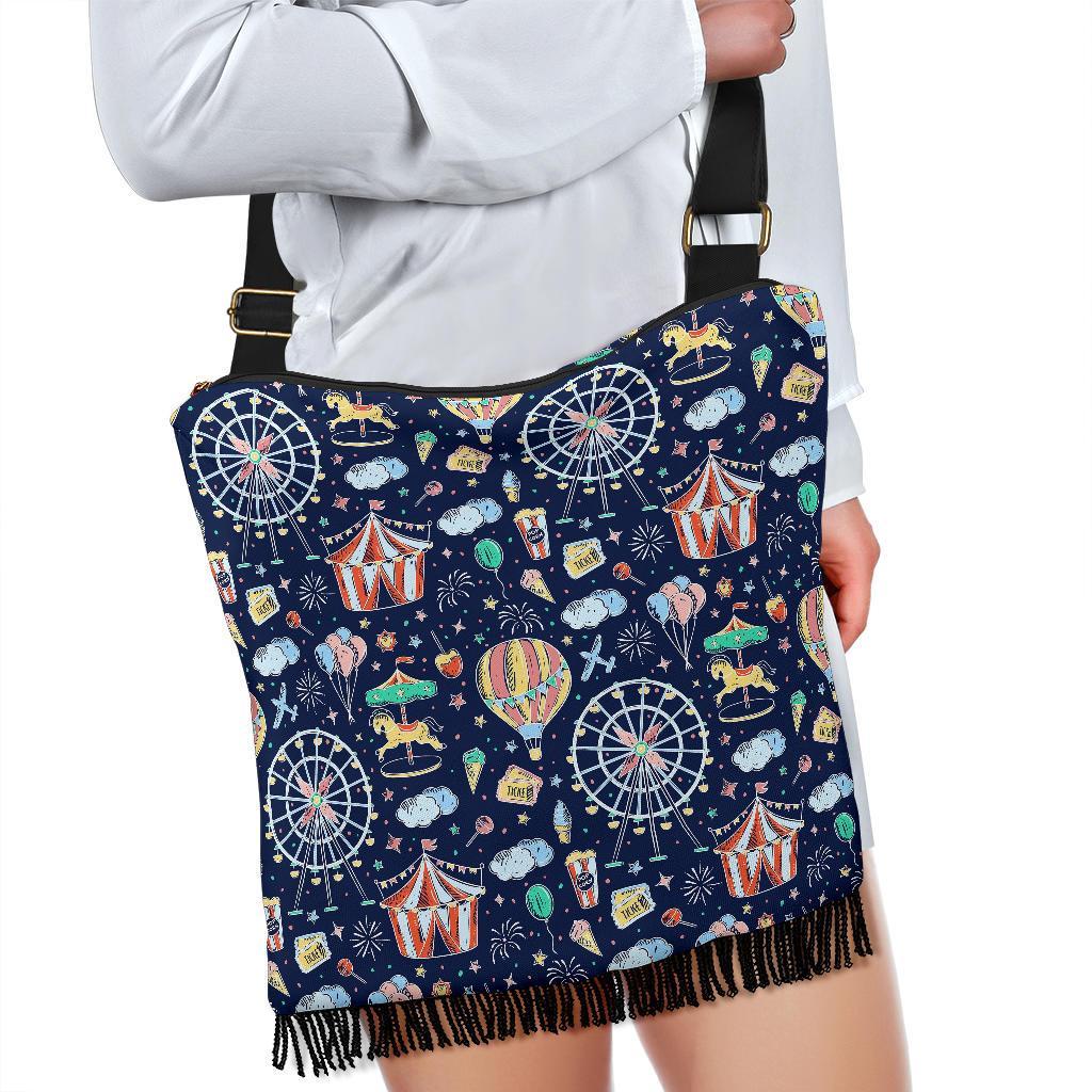 Circus Dream Pattern Print Crossbody bags-grizzshop